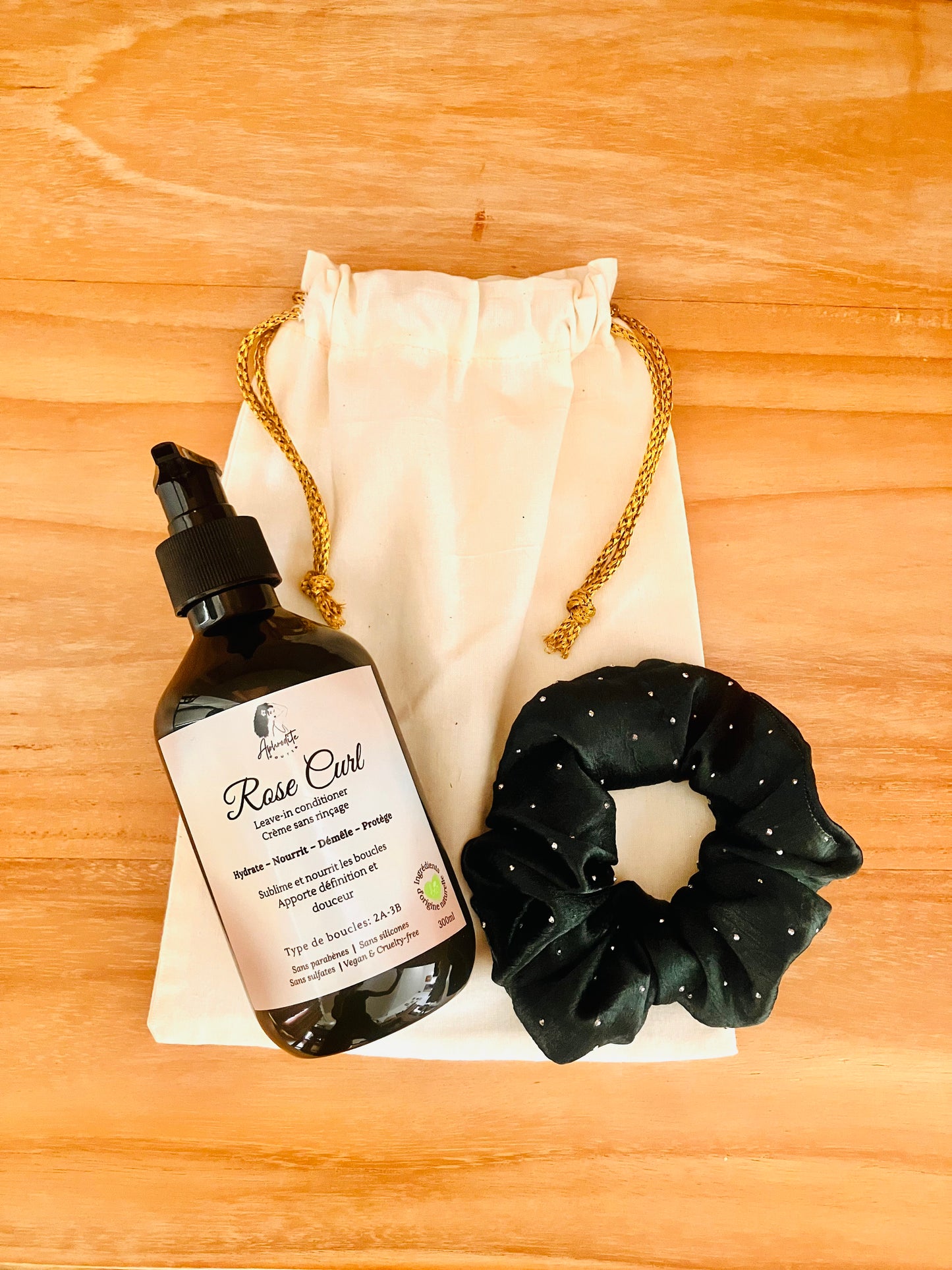Free Curl Duo Cream Rose Curl + 1 Large Scrunchie