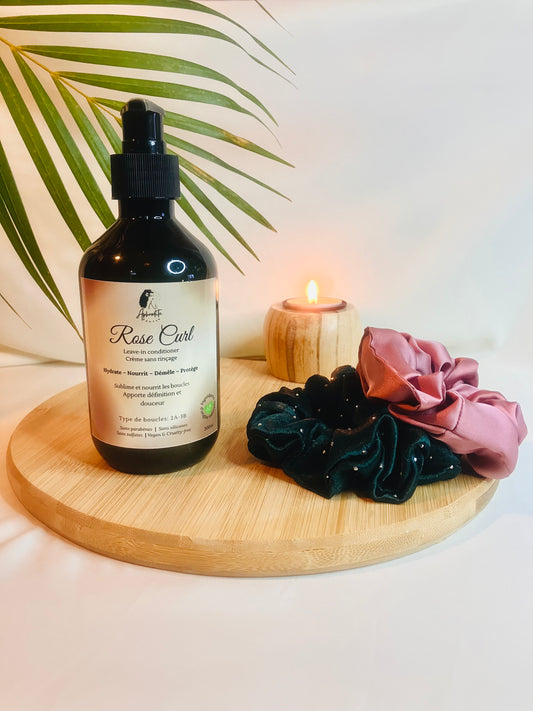 Duo Boucles Libres  Crème Rose Curl + 1 chouchou Large