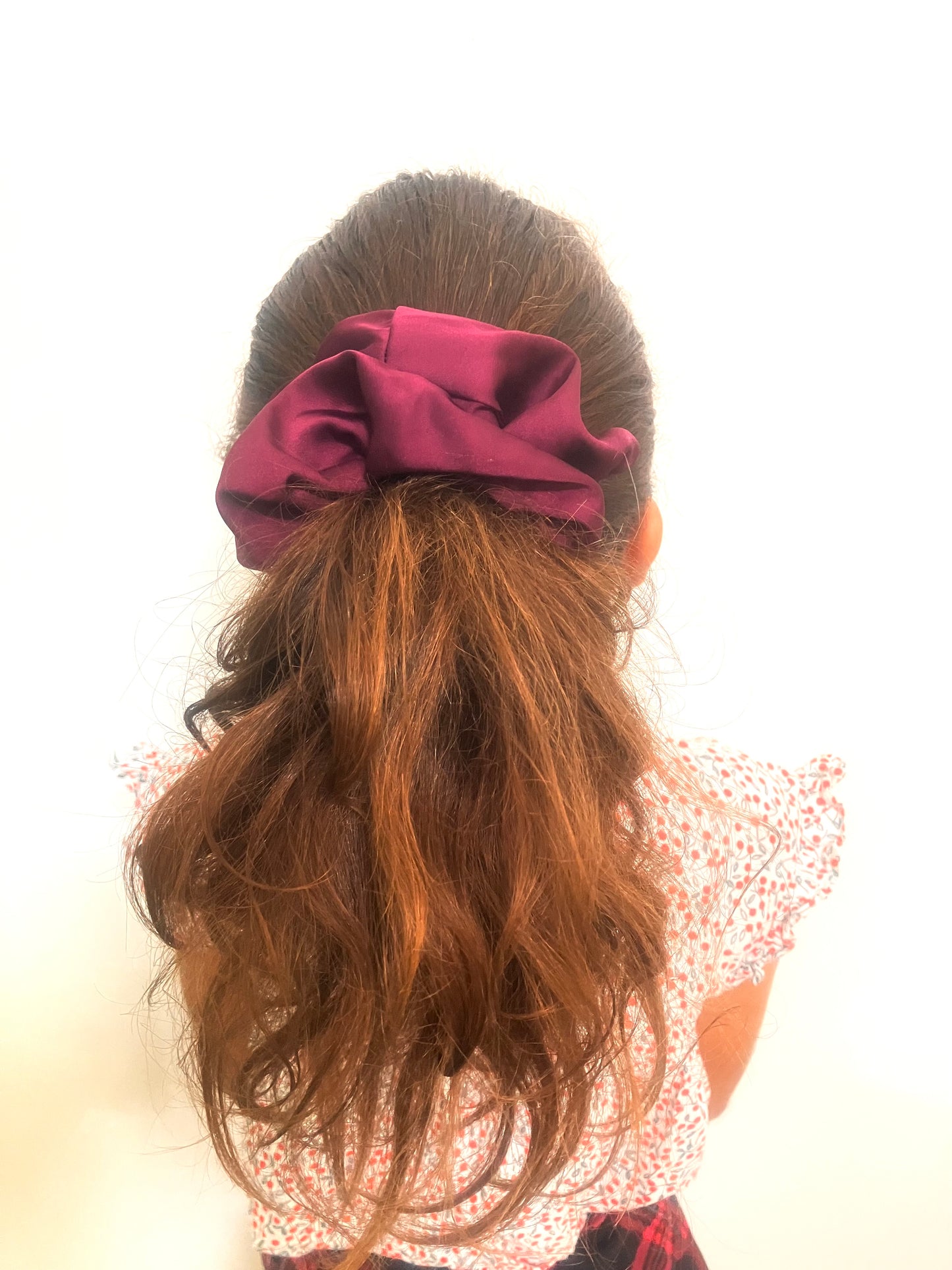 Chouchou en Satin de Soie Large