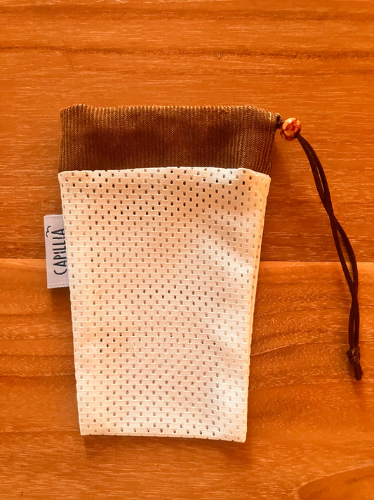 Pochette exfoliante pour savon solide