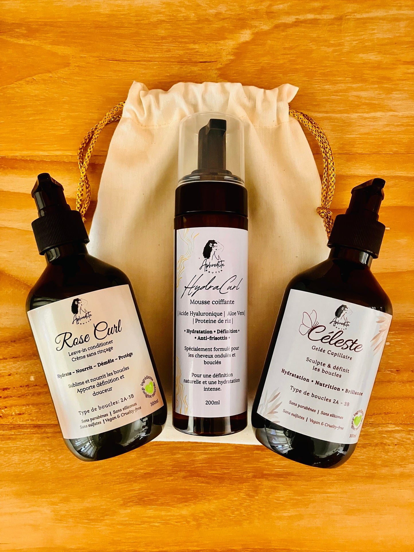 Trio Boucles Libres Gelée Céleste + Rose Curl + Hydra Curl