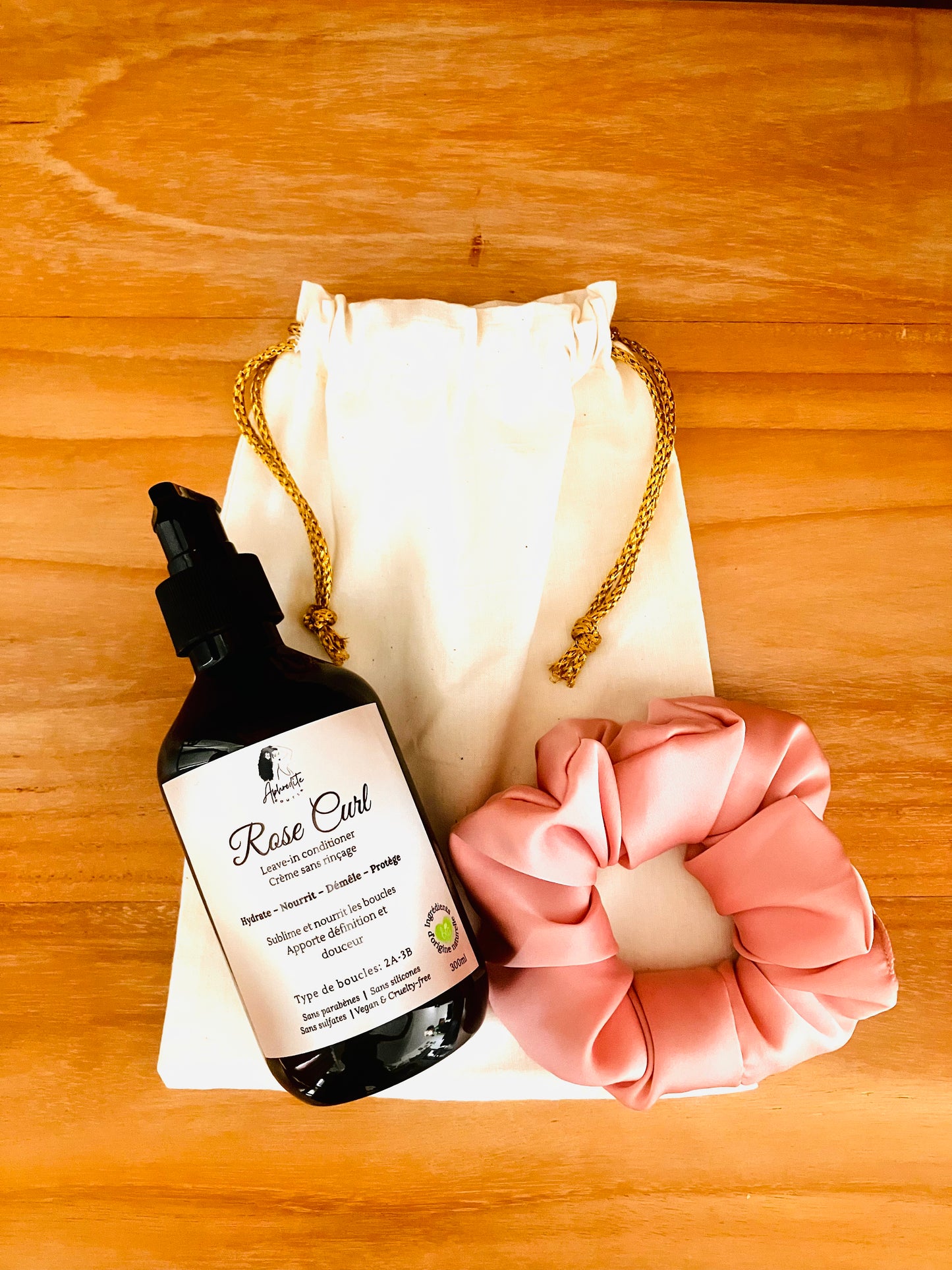 Free Curl Duo Cream Rose Curl + 1 Large Scrunchie
